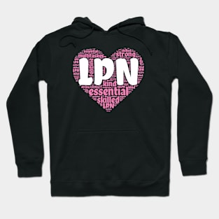 Licensed Practical Nurse Pink Heart T for LPN Hoodie